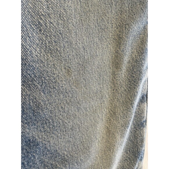 VTG LL Bean Men’s Jeans 40x30 Blue Denim Fleece Lined USA Winter Warm Distressed - Picture 8 of 14